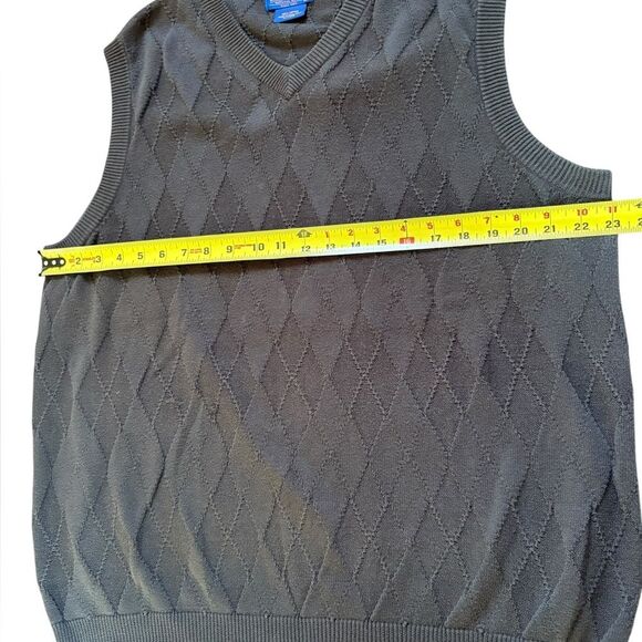 Pendleton Wollen Mills Cotton Sweater Vest Mens Size Large Gray - Picture 6 of 7